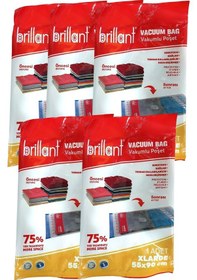 Resim Brillant Vakumlu Hurç, 5li Set, Xlarge Boy 55x90 Şeffaf 