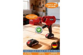 Resim Böhrer AKÜLÜ HAVA ÜFLEME MAKİNESİ - ÇİFT BATARYA 36V 5AH - JET TİPİ YENİ NESİL MOTOR 