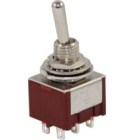 Resim Toggle Switch 6P On-Off 6Mm Mts-202 Akalite (Kırmızı) 