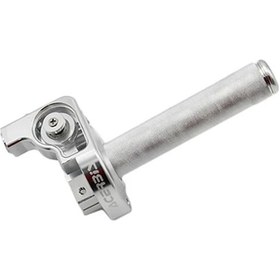 Resim Hightower 22mm Cnc Alüminyum Universal Scooter Gaz Kumanda Tutacak Grip Kablo Silvery 