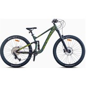 Resim Kron El Nino 29 Jant Full Süspansiyon Alüminyum Kadro Enduro Bisikleti 11s Freeride Bisiklet Haki Haki 