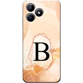 Resim Realme - Note 50 Kişiye Özel Baş Harfi Tasarımı B02 