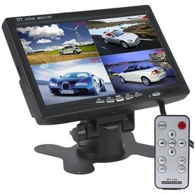 Resim Aempart Araç Monitörü 4 E Bölünür Ekran 4 Kamera Girişli Servis Araçları İçin 7inch Dijital 