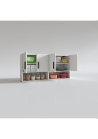 Resim Kenzlife Hazır Mutfak Vesper Byz 060 120 32 Mutfak Banyo Dolabı Kapaklı Raflı 