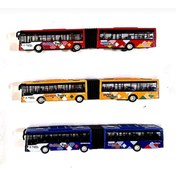 Resim Metal Oyuncak Otobus 22 Cm Çek Bırak Metrobüs 