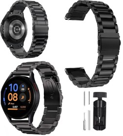 Resim Fibaks Samsung Galaxy Watch 42mm (20MM) Krd-04 Akıllı Saat Kordonu Metal Kordon Kayış Bileklik 