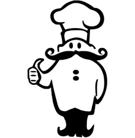 Resim Onaylayan Aşçı - Araç, Oto, Laptop, Duvar Uyumlu Sticker 40 68 Cm 