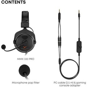 Resim Beyerdynamic Mmx 330 Pro Açık Yapılı Kardioid Mikrofonlu Kablolu Oyuncu Kulaklığı 
