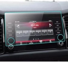 Resim Skoda Kodiaq Karoq 8 Inç Navigasyon Hd Ekran Koruyucu Cam 2017 2022 