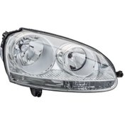 Resim HELLA 1EG247007-571 Far Sol Elektrikli Motorlu Golf V Jetta III 05-10 (Krom) 1K6941005N 1EG247007571 (WR175684) 