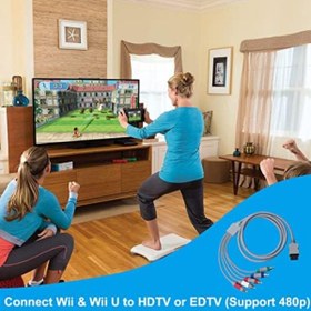 Resim STOREMAX Wii U Multi Out 5RCA 480P HD Ses Video Kablosu 6 Ayaklar için Wii için Bileşen Kablosu 1153473 