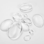Resim 2D Düz, 5-50 Adet/Lot Uzunluk Oval Şeffaf Cam Kaboşon Kubbe Kapak DIY Kolye Yüzük İmalat Malzemeleri Aksesuarları, El Sanayları Çalışma Materyaller 