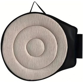 Resim Dashanshop 1 Adet Hafif Sıkıştırılabilir Beige Dönen Araç Koltuğu Yastığı Memory Köpük Konforlu Sürüş Desteği 