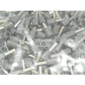 Resim 2,5 Mm Tek Girişli İzoleli Kablo Yüksüğü - Fransız Norm Gri 1 Paket 500 Adet 