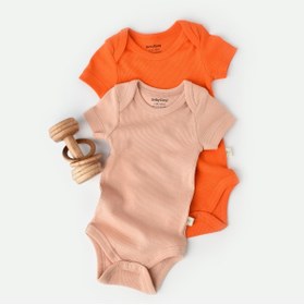 Resim BabyCosy Organik Kısa Kollu Çıtçıtlı Yazlık 2li Erkek Bebek Atlet Zıbın 