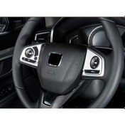 Resim Honda Civic Fc5 2016-2020 Direksiyon Kaplaması 2 Parça - Silver 