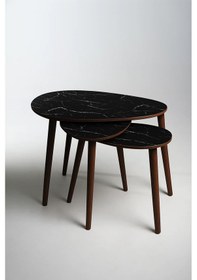 Resim Paris Zigon Sehpa Bendir Krem 