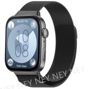 Resim Huawei İçin Milanese Manyetik Kayış İzle Fit 3 Statinless Çelik Metal Bilezik Black 01 For Huawei Fit 3 