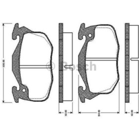 Resim BOSCH 986469860 Fren Balatası Ön Fişli Renault 9 Yeni Model R11 R18 R19 R21 CLIO I 90- Express / 106 II 96- 205 83- 305 309 405 / Zx 91- Saxo 96- 