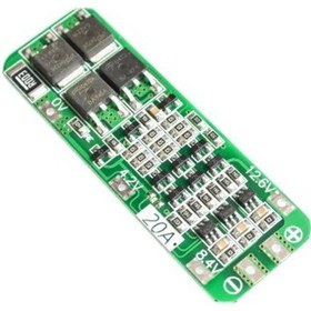 Resim 3S 12V 20A Bms 3 Pil 18650 Lityum Pil Şarj Koruma Modülü X 1 Adet 