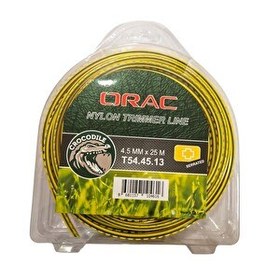 Resim Orac 4.50 MM 25 Metre Dişli Tırtıklı Sarı Tırpan Misinası 