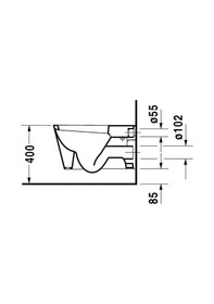 Resim Duravıt Starck 1 Asma Klozet 0210390075 