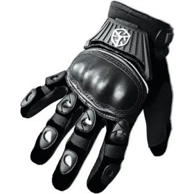 Resim Scoyco Korumalı Neopren Kumaş Motosiklet Eldiveni Siyah 