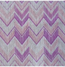 Resim Safir Keten Dijital Baskılı Dokuma Döşemelik Kumaş - Mavi 