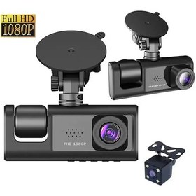 Resim Araç Araba Kamerasi Black Box Traffic Recorder 3 Kameralı 5224 