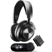 Resim SteelSeries Arctis Nova Pro Kablolu/Kablosuz Kulak Üstü Oyuncu Kulaklığı Teşhir 