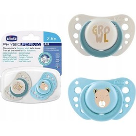 Resim Chicco Physioforma Air 2'li Silikon Emzik 2-6 Ay Erkek 