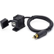 Resim 12-24v 2.1a Motosiklet Çift Usb Cep Telefonu Araç Şarj Cihazı, Ab Tak Diğer Diğer 