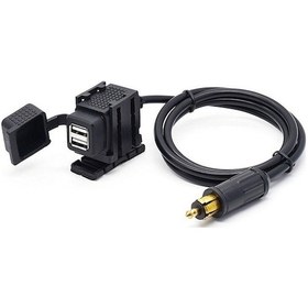 Resim 12-24v 2.1a Motosiklet Çift Usb Cep Telefonu Araç Şarj Cihazı, Ab Tak Diğer Diğer 