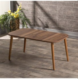 Resim Orta Sehpa Kr Ahşap Torna Ayak Ceviz 