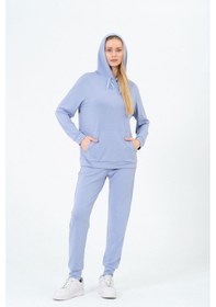 Resim Rich Kadın Yumuşak Kumaş Kapşonlu Eşofman Takımı Çok Renkli 