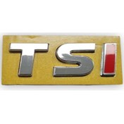 Resim VW Jetta 11-14 Arka Bagaj Kapak TSI Yazısı "I" Kırmızı 1K9853675A 
