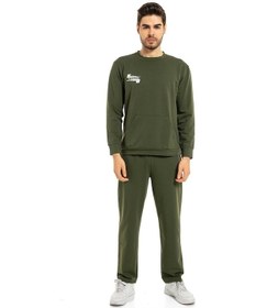 Resim Vishenka Yazı Baskılı Alt - Üst Kanguru Cepli Erkek Eşofman Takımı 