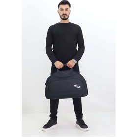 Resim Probag Siyah Spor Seyahat Çantası Ayakkabı Bölmeli, Su Geçirmez, Omuz Askılı Antrenman Çantası Siyah 