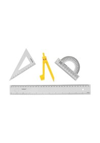 Resim Yıldızlar Kod:019 Çizim Takımı Pergelli 30 Cm Şeffaf 