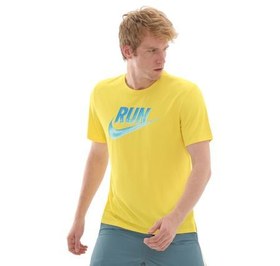 Resim Nike Miler Run Energy Erkek T-Shirt Sarı 