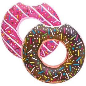 Resim Bestway Kutulu İki Renk Tutunmalı Donut Simit 36118 + Tamir Set Pembe Çok Renkli 