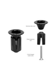 Resim Rıderace Bisiklet Gidon Elcikleri Gidon Ucu Kapağı Alüminyum Alaşım Dağ Bisikleti Gidon Elcikleri Tıpalar Kapaklar 23.5mm Yol Bisikleti İçin Gümüş 