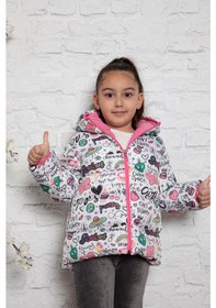 Resim İçi Polar Baskılı Bebe Mont 