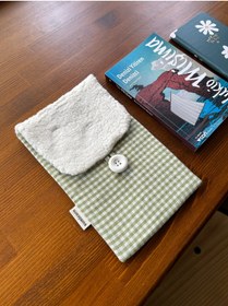 Resim Sumicorn Design Pötikareli Keten Tablet iPad Kitap Kılıfı Çantası 