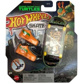 Resim Hot Wheels Skate Temalı Parmak Kaykay ve Ayakkabı Paketleri HVK34 - 5+ Yaş 