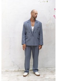 Resim Mai Studios Co. Ayyubay İndigo Erkek Blazer Ceket İndigo 