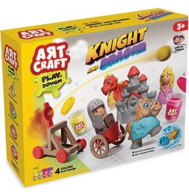 Resim MCM Group 03848 Şövalye ve Ejderha Oyun Hamuru Seti 280 gr -Dede 