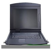 Resim Lande LN-LCD1716 Aksesuar CONSOLE UNIT 17 TFT ekran 19 Rack Montaj tipi, 16 port KVM , 16 ad 1,8m USB kablo dahil 