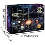 Resim 2023 Noel Evren Galaksi Gezegen Kolye Dekoru Advent Takvimi Noel 24 Gün Geri Sayım Kör Kutu Hediyesi Çocuklar Ve Yetişkinler İçin 