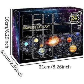 Resim 2023 Noel Evren Galaksi Gezegen Kolye Dekoru Advent Takvimi Noel 24 Gün Geri Sayım Kör Kutu Hediyesi Çocuklar Ve Yetişkinler İçin 